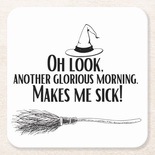 もう一つの輝かしい朝のコースター スクエアペーパーコースター (正面)