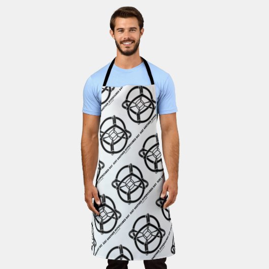 もう一つの高cubedデイ4-Dポリトープのユーモア エプロン (着用した状態)