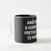 もう一つの8時間の働き掛け ツートーンマグカップ (正面左)