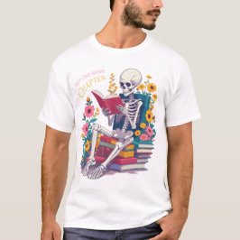もう一つのSkeleton's 読 Book Reader Tシャツ