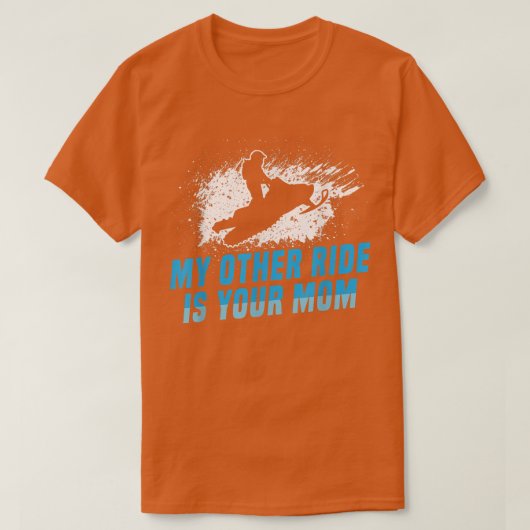 もう一つはママのスノーモービル乗り Tシャツ (デザイン正面)