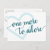 もう一つ崇拝すべき |アクアティール（緑がかった色）ハート妊娠 案内ポストカード (正面/裏面)