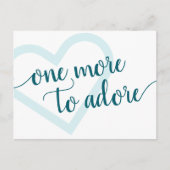 もう一つ崇拝すべき |アクアティール（緑がかった色）ハート妊娠 案内ポストカード (正面)