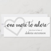 もう一つ崇拝すべき |ブラックハートフォトシャワー 招待状 (正面)