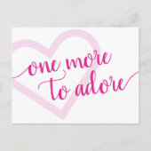 もう一つ崇拝すべき |ホットピンクハート妊娠 案内ポストカード (正面)