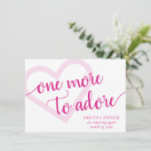 もう一つ崇拝すべき |ホットピンクハート妊娠 案内状 (スタンド正面)