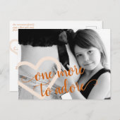 もう一つ崇拝すべき |秋オレンジ妊娠写真 案内ポストカード (正面/裏面)