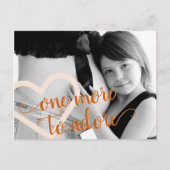 もう一つ崇拝すべき |秋オレンジ妊娠写真 案内ポストカード (正面)