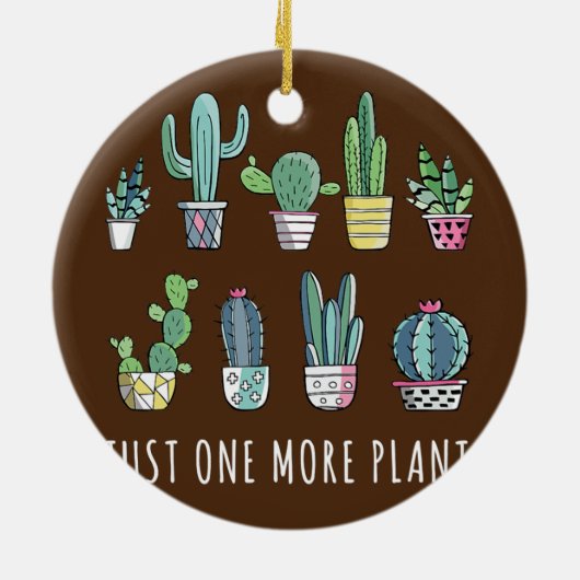 もう一つ植物サボテン母の多肉性ポット セラミックオーナメント (裏面)