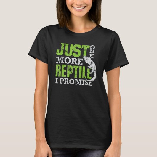 もう一つ爬虫類と約束するシャツレペルおもしろい Tシャツ (正面)