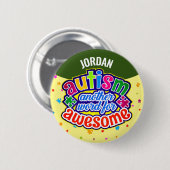 もう一つ自閉症素晴らし 缶バッジ (正面&裏面)