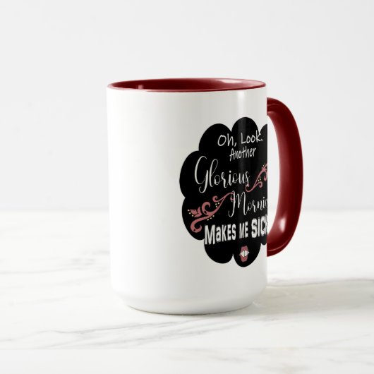 もう一つ、すばらしい朝が私を病気にさせる-ウィンフレッド マグカップ (正面右)