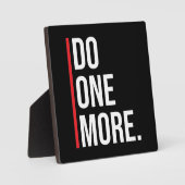 もう一つ – ジム、ハッスル、成功やる気を起こさせる、 フォトプラーク (正面)