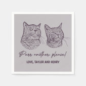 もう一つ、ペットカスタマイズのナ結婚プキン スタンダードカクテルナプキン (正面)