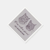 もう一つ、ペットカスタマイズのナ結婚プキン スタンダードカクテルナプキン (角)