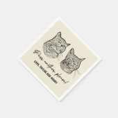 もう一つ、ペットカスタマイズのナ結婚プキン スタンダードカクテルナプキン (角)