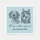 もう一つ、ペットカスタマイズのナ結婚プキン スタンダードカクテルナプキン (正面)