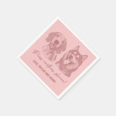 もう一つ、ペットカスタマイズのナ結婚プキン スタンダードカクテルナプキン (角)