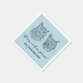 もう一つ、ペットカスタマイズのナ結婚プキン スタンダードカクテルナプキン (角)