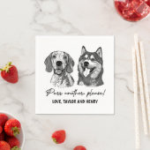 もう一つ、ペットカスタマイズのナ結婚プキン スタンダードカクテルナプキン (インサイチュ)