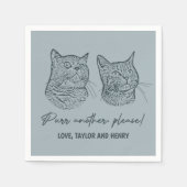 もう一つ、ペットカスタマイズのナ結婚プキン スタンダードカクテルナプキン (正面)