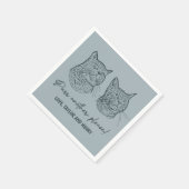 もう一つ、ペットカスタマイズのナ結婚プキン スタンダードカクテルナプキン (角)