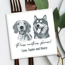 もう一つ、ペットカスタマイズのナ結婚プキン スタンダードカクテルナプキン