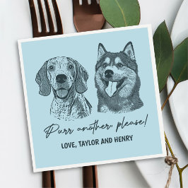 もう一つ、ペットカスタマイズのナ結婚プキン スタンダードカクテルナプキン