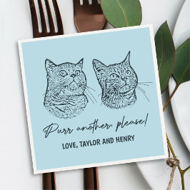 もう一つ、ペットカスタマイズのナ結婚プキン スタンダードカクテルナプキン