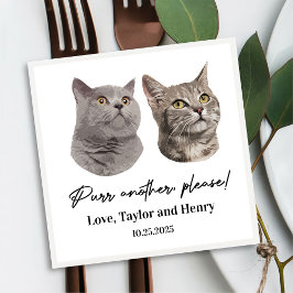 もう一つ、ペットカスタマイズのナ結婚プキン スタンダードカクテルナプキン