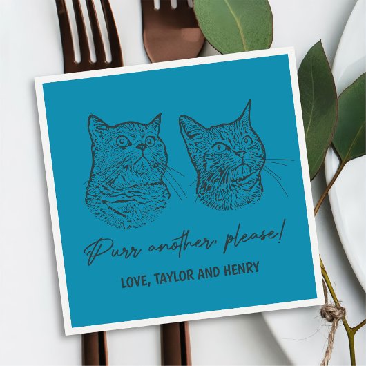 もう一つ、ペットカスタマイズのナ結婚プキン スタンダードカクテルナプキン