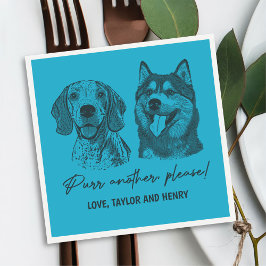 もう一つ、ペットカスタマイズのナ結婚プキン スタンダードカクテルナプキン