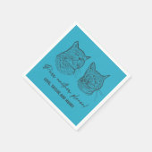 もう一つ、ペットカスタマイズのナ結婚プキン スタンダードカクテルナプキン (角)