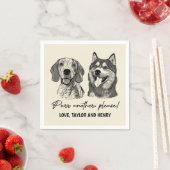 もう一つ、ペットカスタマイズのナ結婚プキン スタンダードカクテルナプキン (インサイチュ)