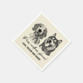 もう一つ、ペットカスタマイズのナ結婚プキン スタンダードカクテルナプキン (角)