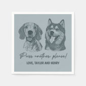 もう一つ、ペットカスタマイズのナ結婚プキン スタンダードカクテルナプキン (正面)