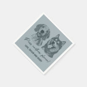 もう一つ、ペットカスタマイズのナ結婚プキン スタンダードカクテルナプキン (角)