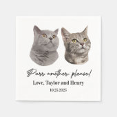 もう一つ、ペットカスタマイズのナ結婚プキン スタンダードカクテルナプキン (正面)