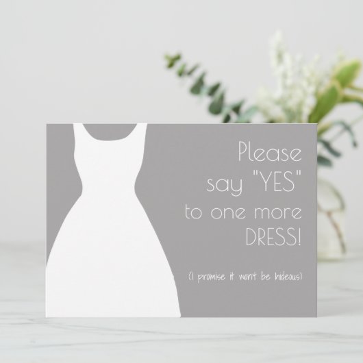 もう一つYesのドレスの花嫁の提案を言う 招待状 (スタンド正面)
