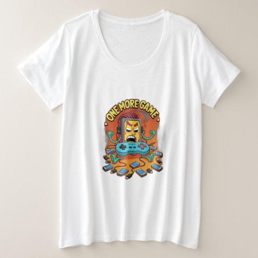 もう一ゲーム。 プラスサイズTシャツ (デザイン正面)