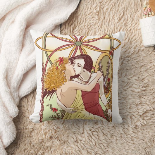 もう一人の女の子の楽園の枕 クッション (ブランケット)