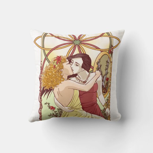 もう一人の女の子の楽園の枕 クッション (裏面)