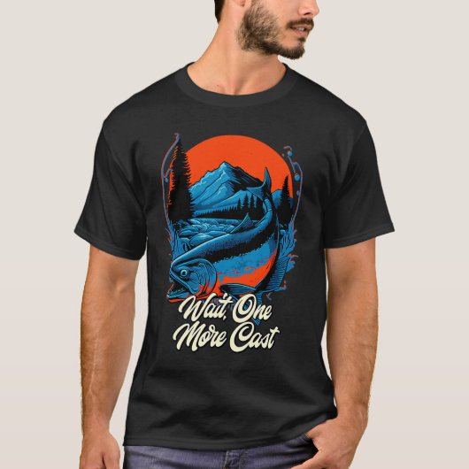 もう一人の釣り人を待つ釣り人 Tシャツ (正面)