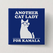 もう一人キャットレディ2024年キャットクール用 缶バッジ (正面)