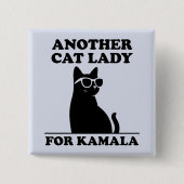 もう一人キャットレディ2024年キャットクール用 缶バッジ (正面)