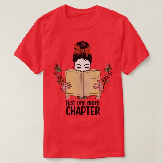 もう一冊の本読書だ Tシャツ (デザイン正面)
