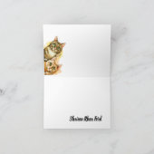 もう一匹のののぞき猫 サンキューカード (内部)