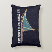 もう一台の車は犬ぞりだ アクセントクッション (正面(垂直))