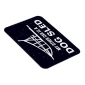 もう一台の車は犬ぞりだ マグネット (右側)