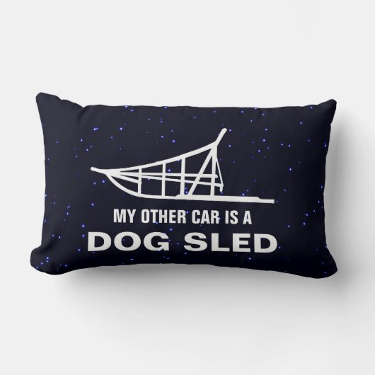 もう一台の車は犬ぞりだ ランバークッション (正面)